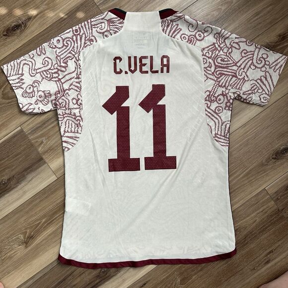 Adidas Mexico 2022 Away Carlos Vela #11 Youth XL Jersey HF2157 - Picture 2 of 9